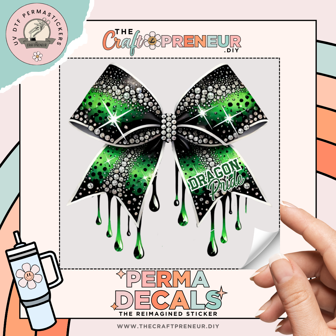 Dragon Pride Bow UV DTF Sticker