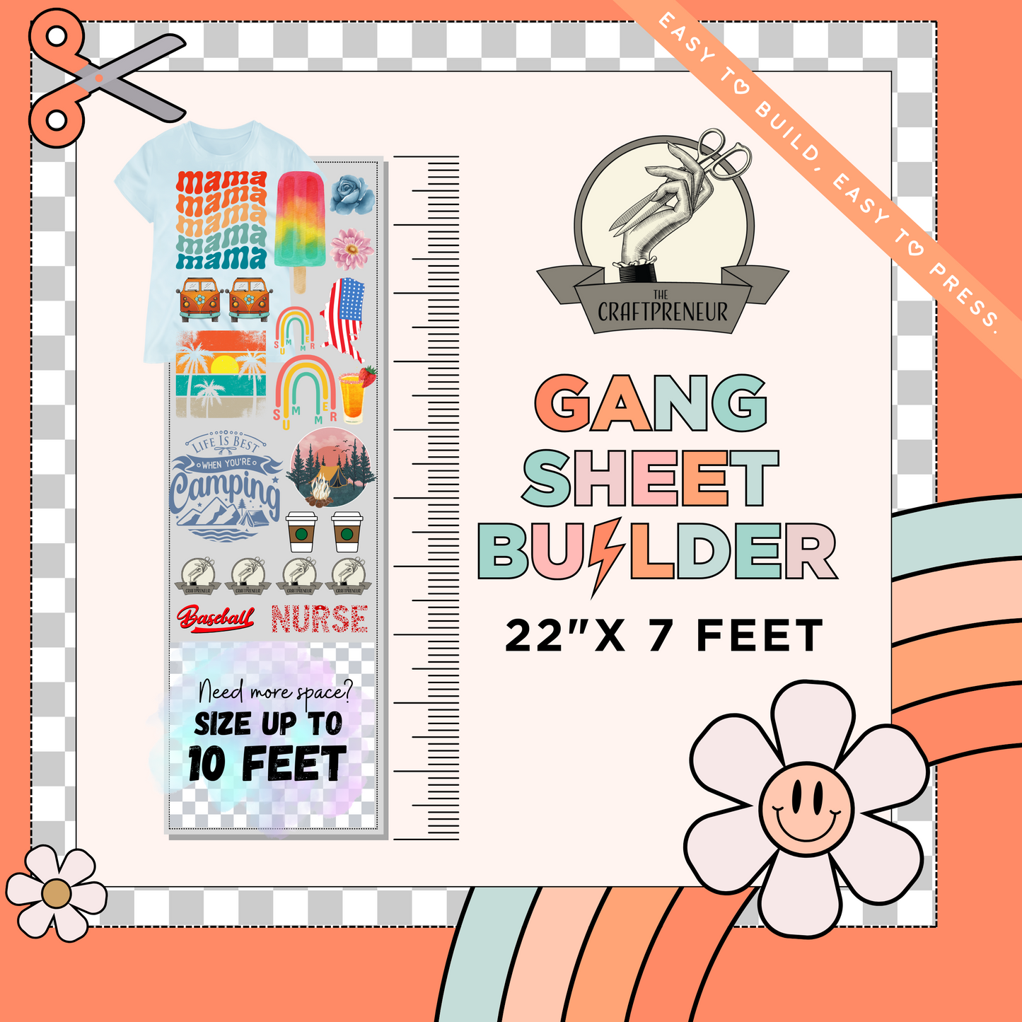 DTF Transfer Gang Sheet Builder