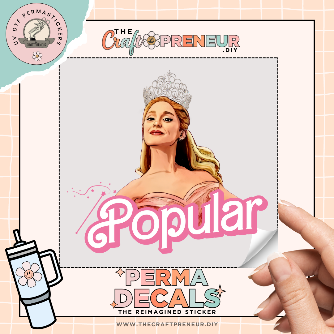 Ariana Grande Popular UV DTF Sticker