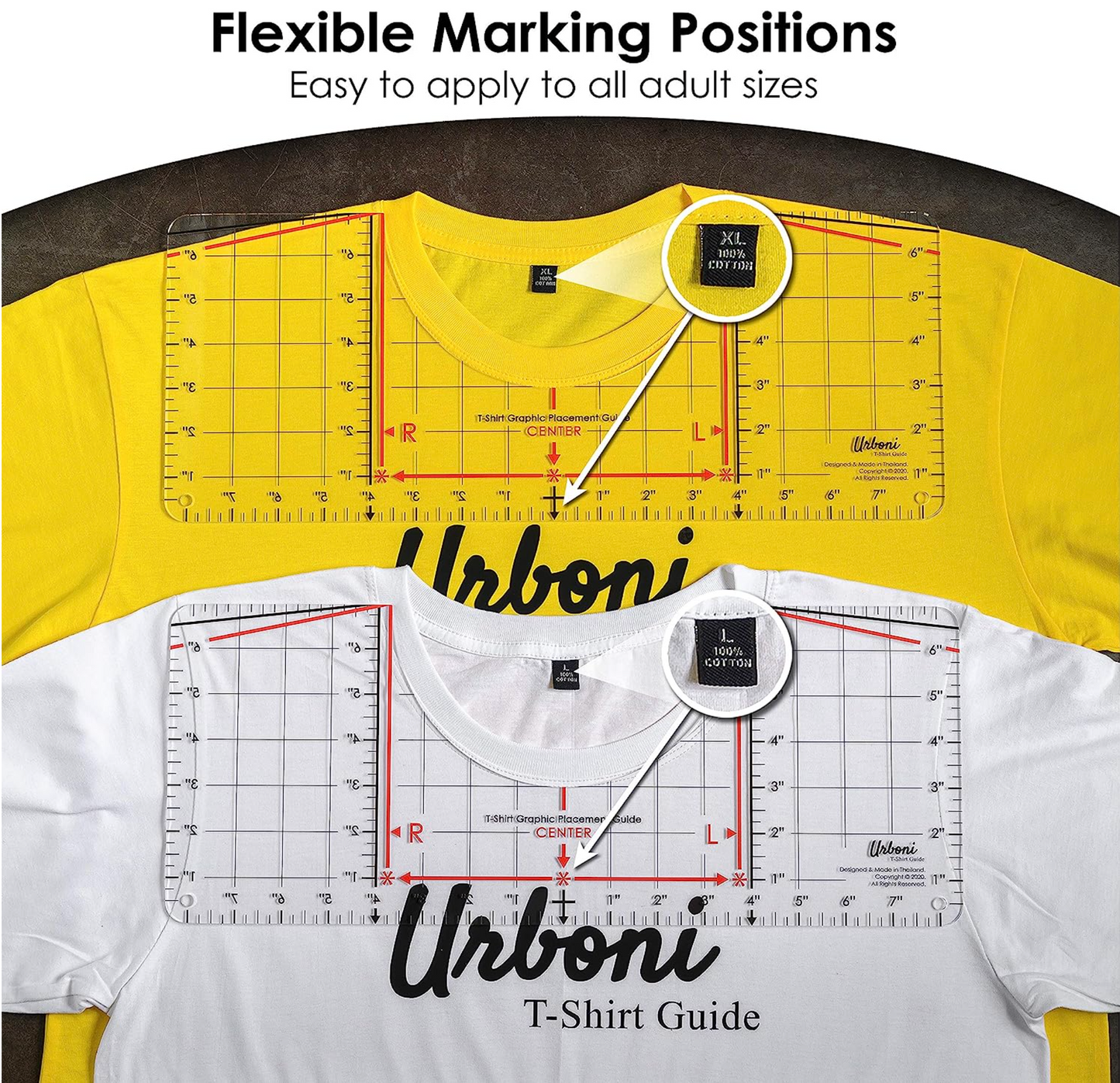 T-shirt Ruler with Sizing Guide