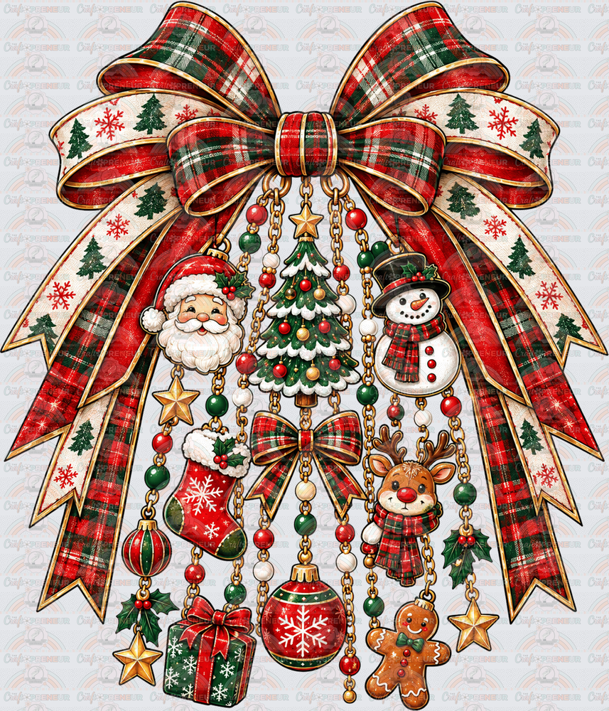 Holidays_XMAS_Christmas_Coquette Bow_Charm Bow_Plaidd