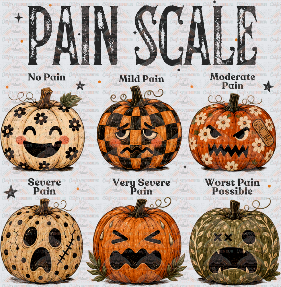 Halloween_Jobs_Medical_Nurse_Hospital_Healthcare_Pain Scale_Pumpkins