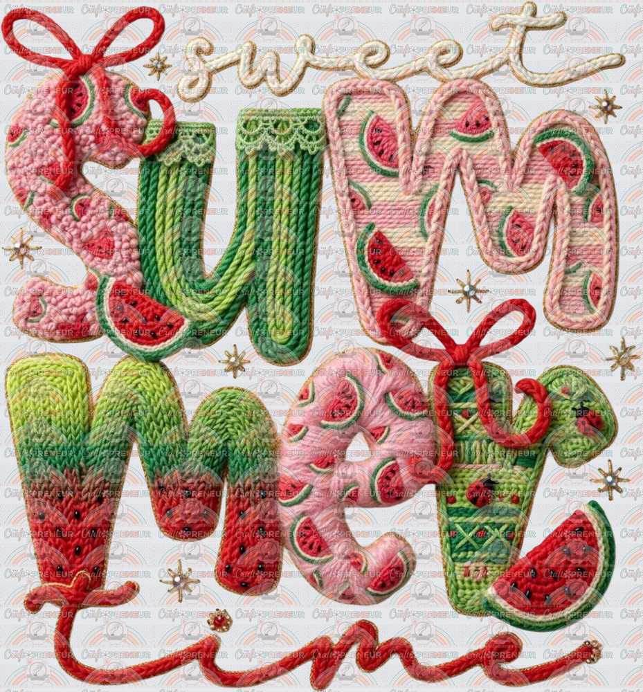 Summer_Fruit_Waterrmelon_Faux Yarn_Sweet Summertime