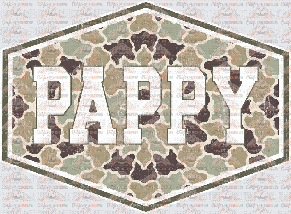 002_Dad_Fathers Day_Badge_Camo_Grandparent_Grandfather_Pappy 1
