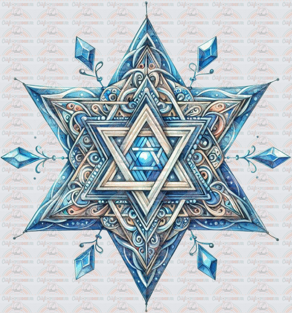 Holidays_Jewish_Religion_Star of David_Hanukkah_Detailed
