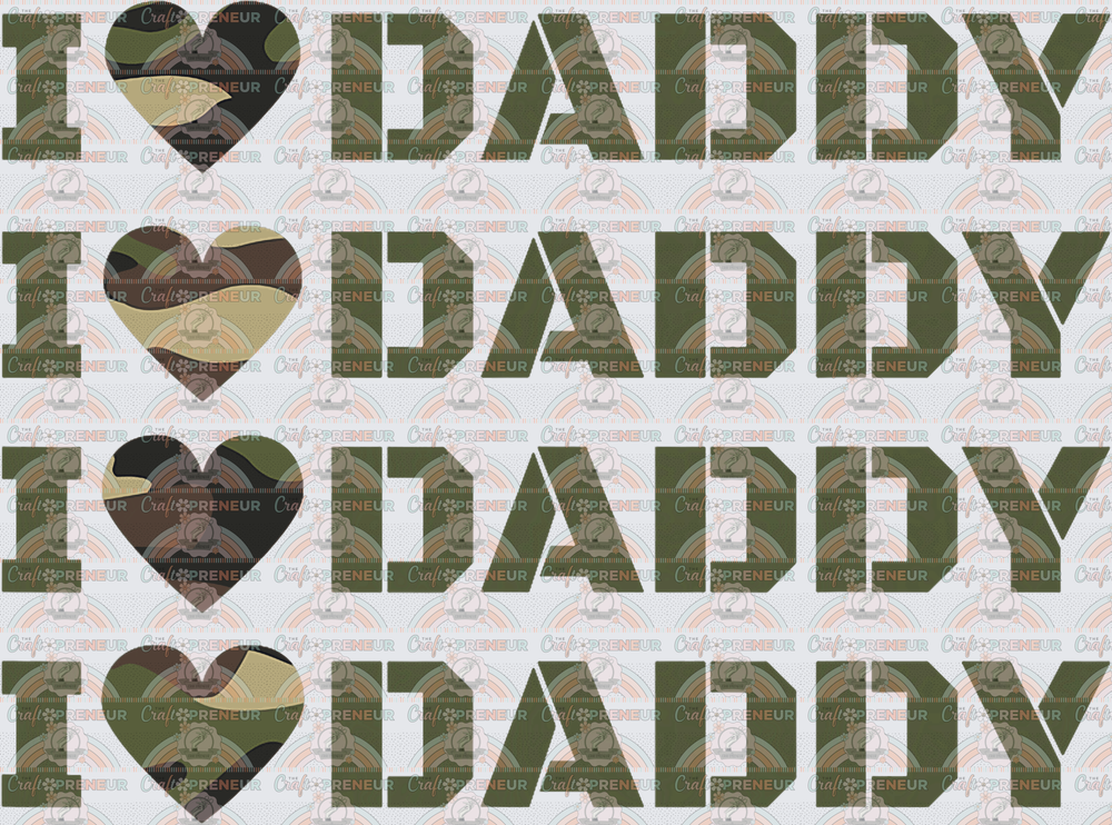 USA_Military_Military Dad_Deployment_Camo_Kids_Youth_I Love Daddy_Military Family