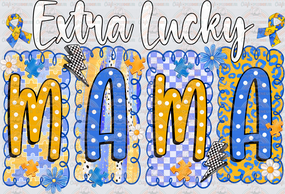 002_Causes_Down Syndrome_Awareness_Blue and Yellow_March Causes_Chromosomes_Extra Lucky Mama