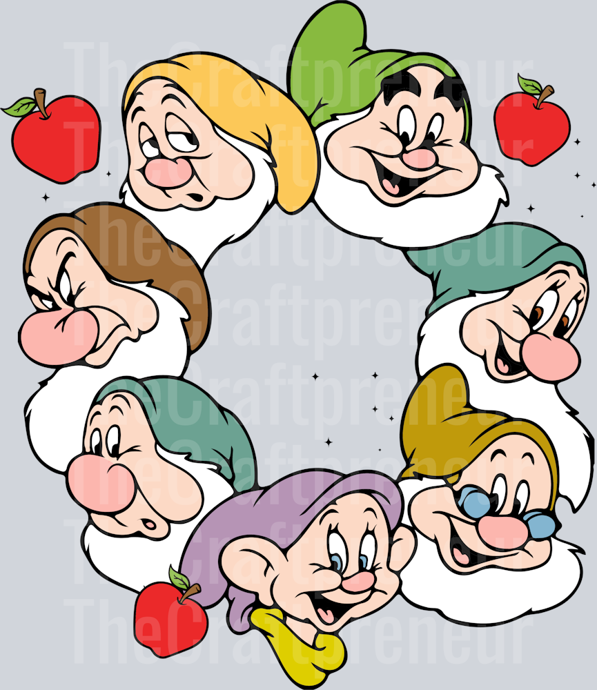 Disney_Princess_Snow White_7 Dwarves_Retro_Front