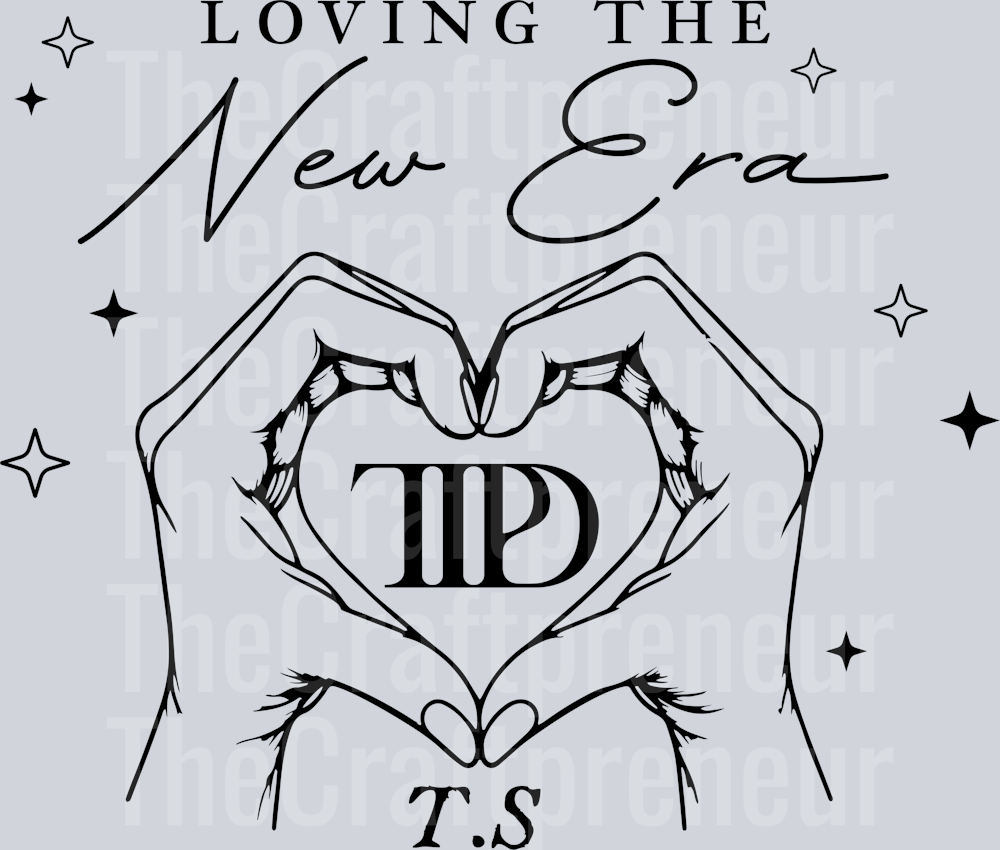 TS Loving the New Era Heart Hands DTF Transfer