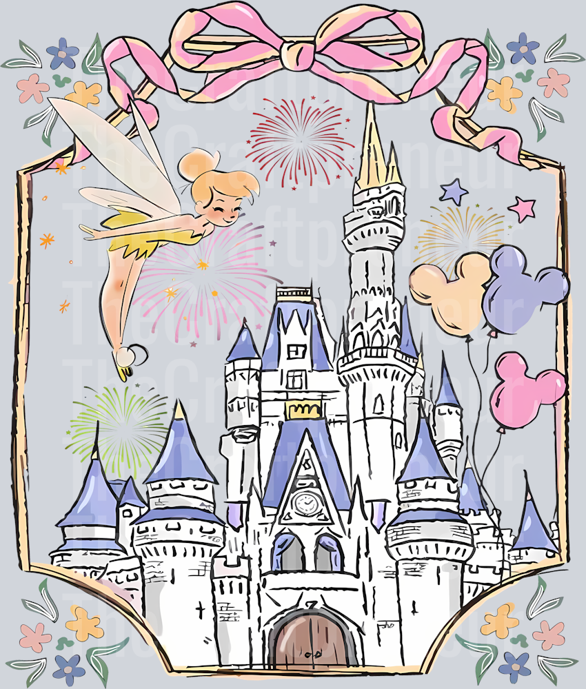 Magic Castle Coquette Bow Girly DTF Transfer