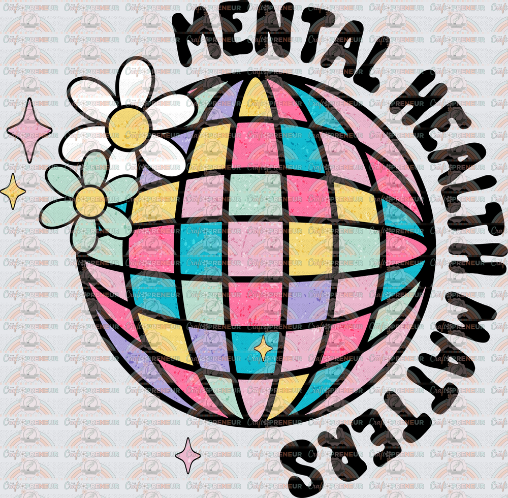001_Mental Health_Mental Health Matters_Disco Ball Set_Dear Person Behind Me_Black_Front