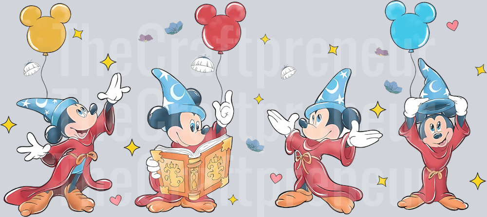 Fantasy Mouse Watercolor Minimalistic DTF Transfer