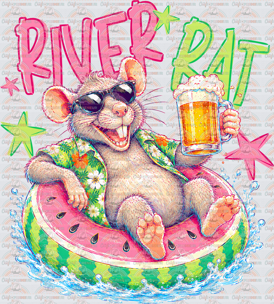 Summer_River_River Rat_Rat_Floatie_Vacation