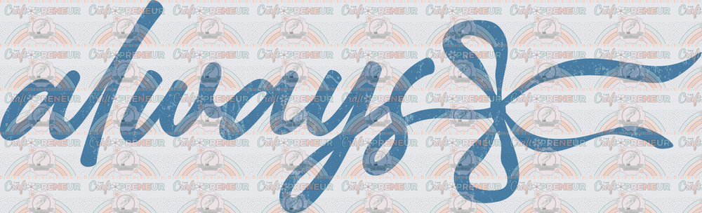 001_Mental Health_Preppy_You Are Enough_Coquette Bow_Blue_Sleeve