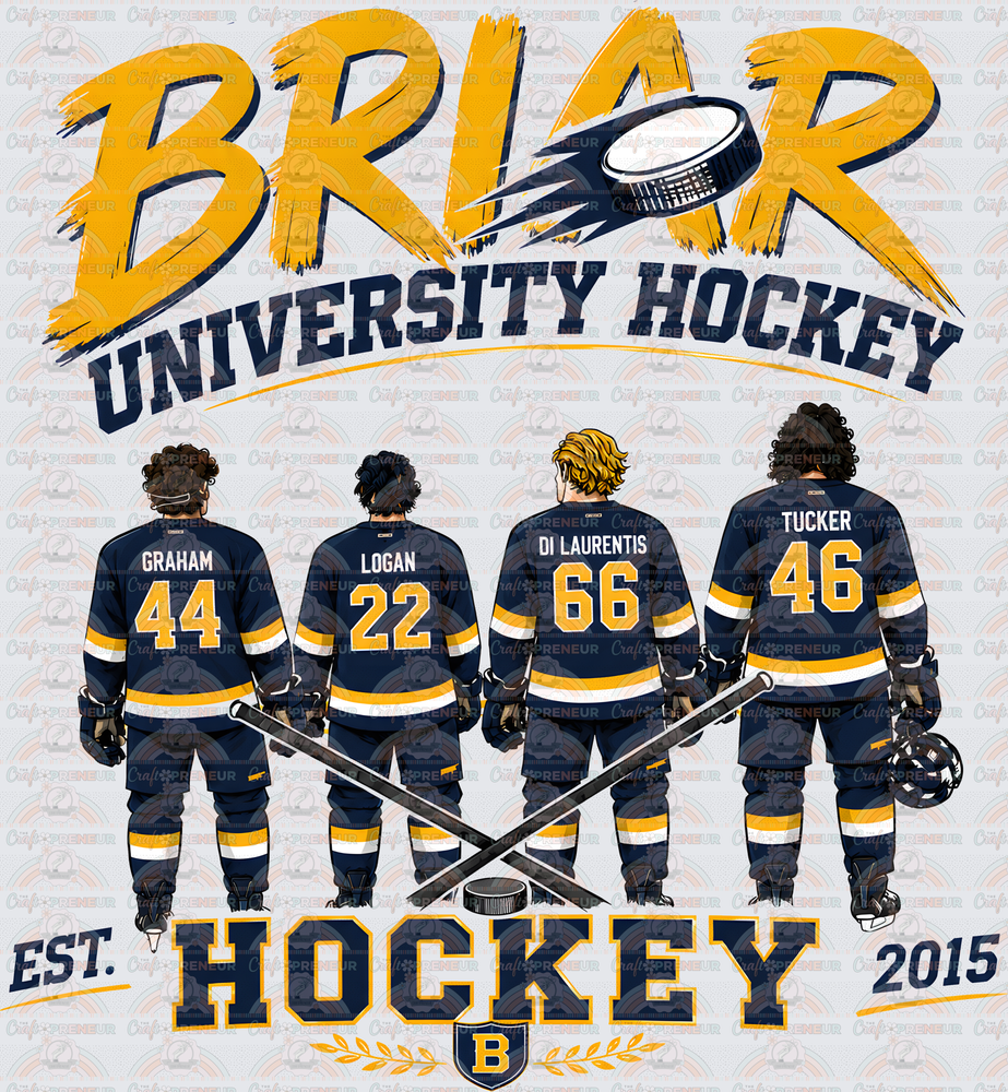 Books_Off Campus_Bookish_Hockey Romance_Black Gold_Briar University_4 Characters_Black Yellow