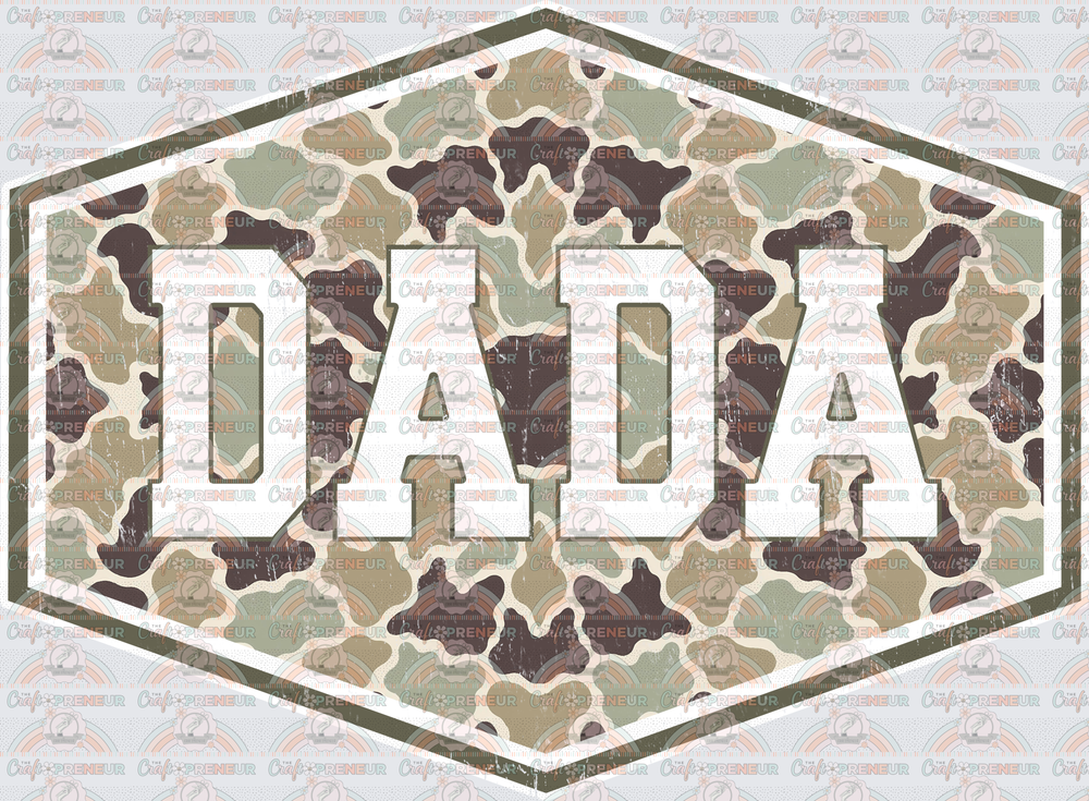 002_Dad_Fathers Day_Badge_Camo_Grandparent_Grandfather_Dada 1