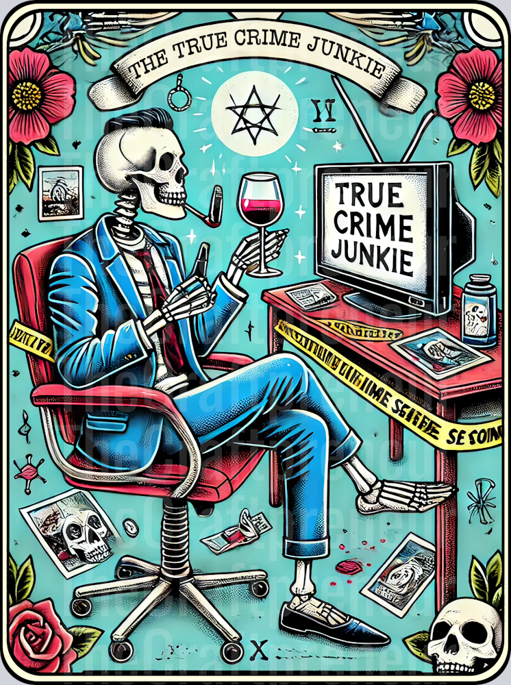 The True Crime Junkie 4 Tarot Card DTF Transfer