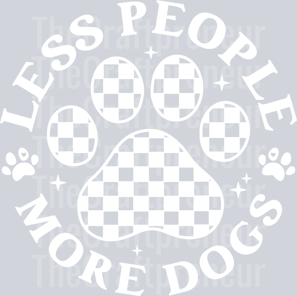 (Set!) Anti-Social Dog Moms Club Front (White) DTF Transfer