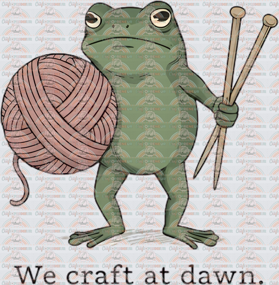 Hobbies_Crafting_Sarcasm_Yarn_Knitting_Frog_We Craft at Dawn