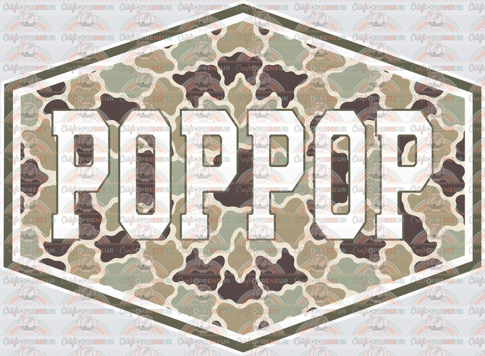 002_Dad_Fathers Day_Badge_Camo_Grandparent_Grandfather_PopPop 2