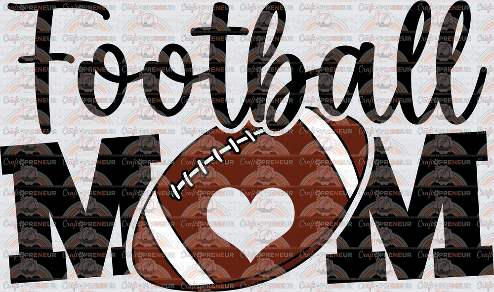 001_Sports_Football_Football Mom_Mama_Black_Front