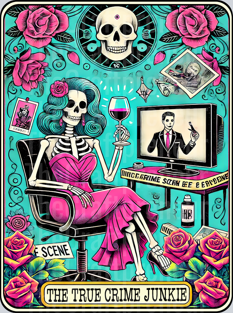 The True Crime Junkie 2 Tarot Card DTF Transfer