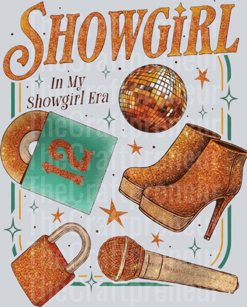 TS Showgirl Retro Icons DTF Transfer