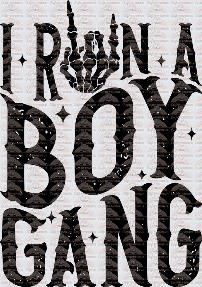 001_Mama_Boy Mom_I Run a Boy Gang_Matching Set_Skeleton_Wavy Text_Black_Back