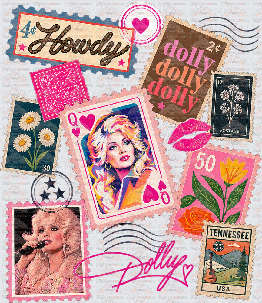 Music_Country Music_Dolly Parton_Stamps_Western_Signature