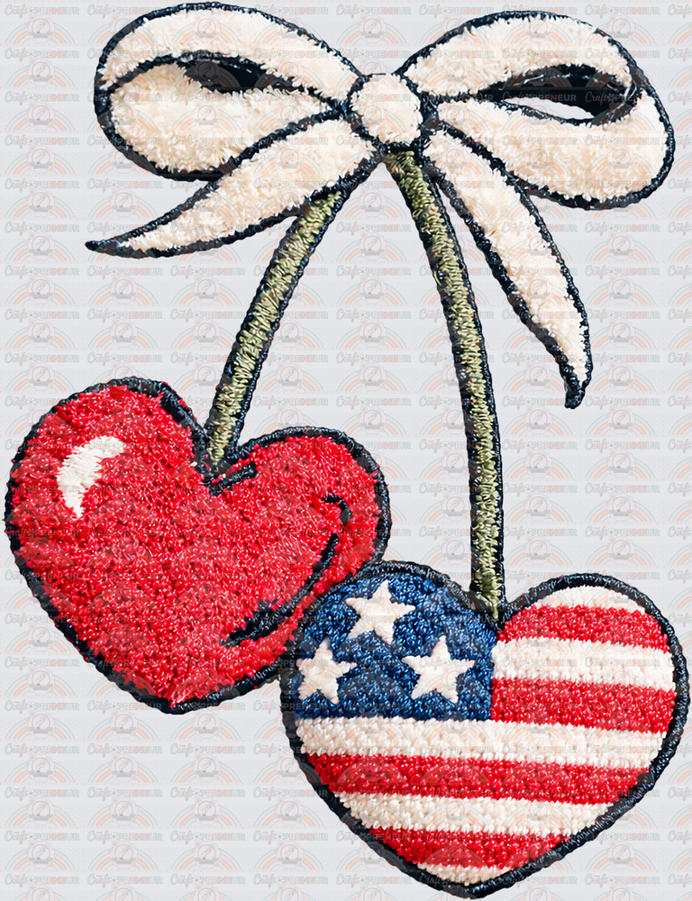 USA_4th of July_Patriotic_Coquette Bow_Cherries_Embroidery_Flag_SVGIx