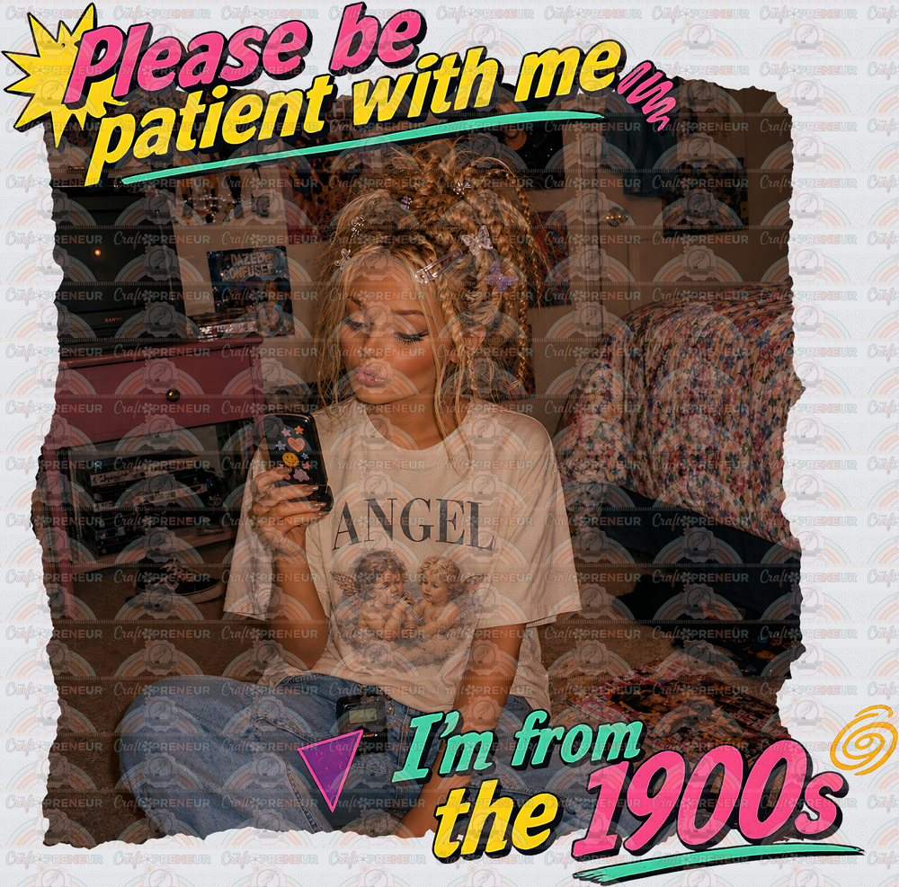 Nostalgia_y2K_Please Be Patient With Me_Im From the 1900s_Barbie_Ratchet Barbie_Teenager_Flip Phone_Retro
