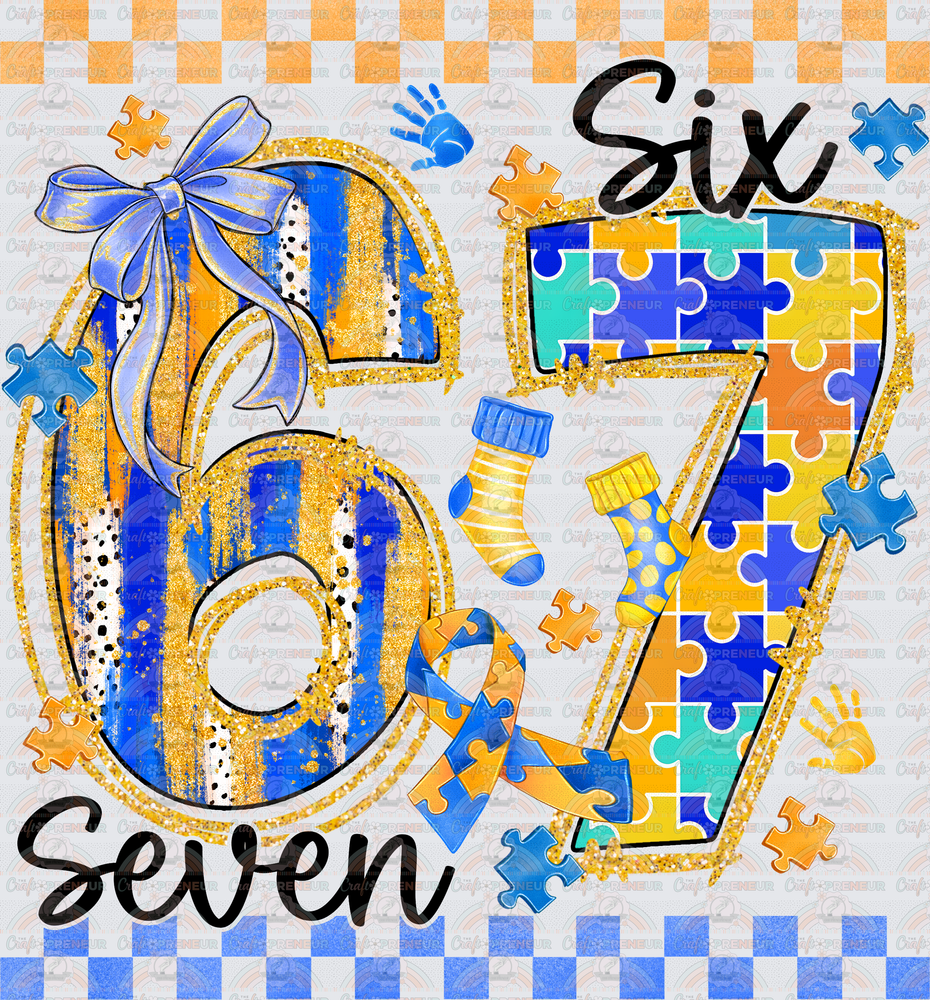 002_Causes_Down Syndrome_Awareness_Blue and Yellow_March Causes_Chromosomes_6 7