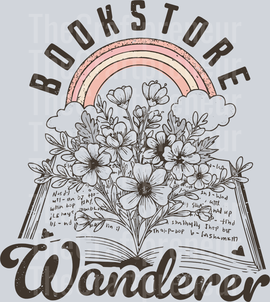 Bookstore Wanderer DTF Transfer