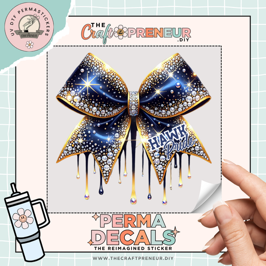 Hawk Pride Bow UV DTF Sticker