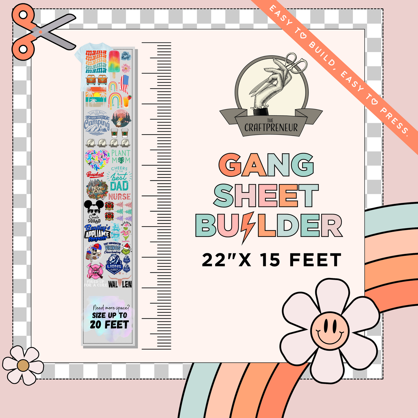 DTF Transfer Gang Sheet Builder