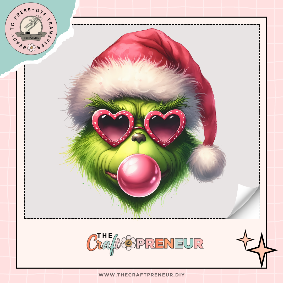 Grinch Bubble Transfer