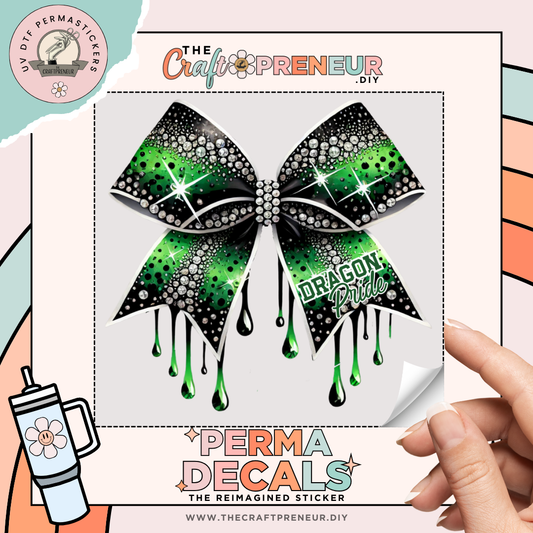 Dragon Pride Bow UV DTF Sticker