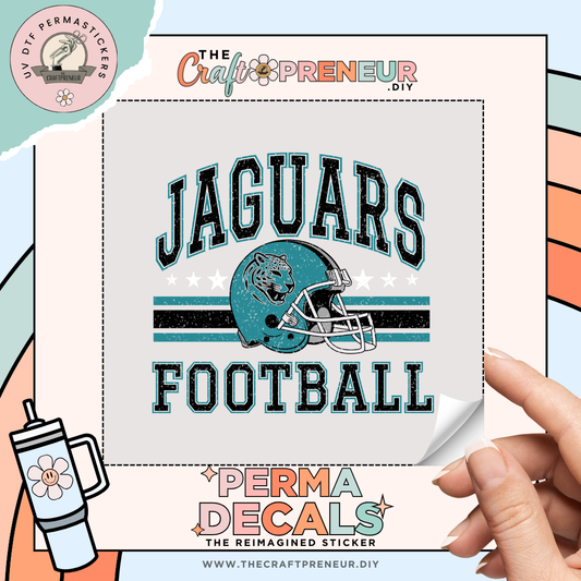 Jaguars Football UV DTF Sticker