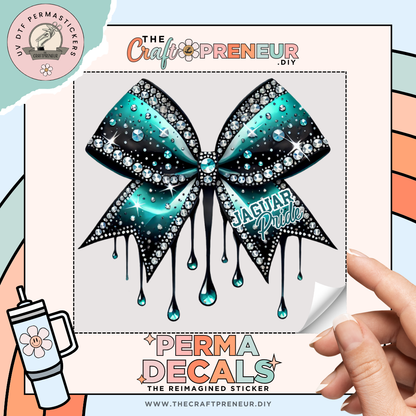Tiger Pride Bow UV DTF Sticker