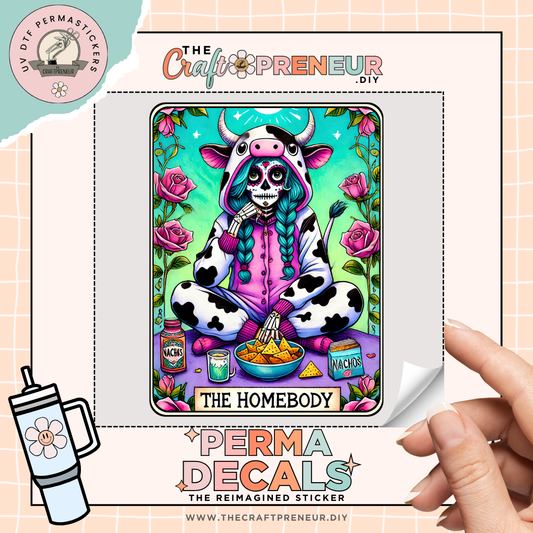 The Homebody Tarot UV DTF Sticker