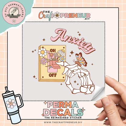 Anxiety Off UV DTF Sticker