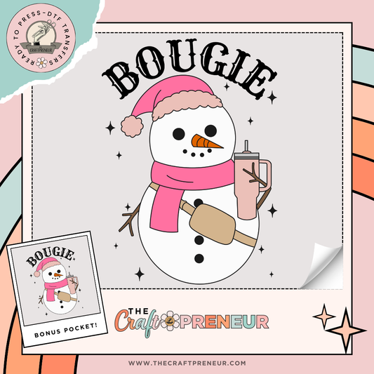 Bougie Snowman Transfer