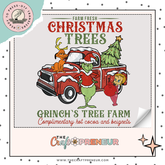 Grinch Christmas Tree Farm Transfer