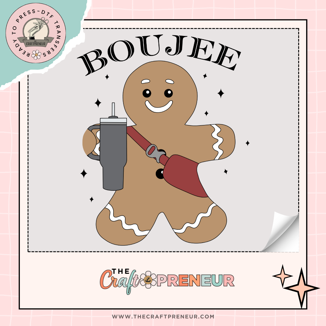 Bougie Gingerbread Man Transfer