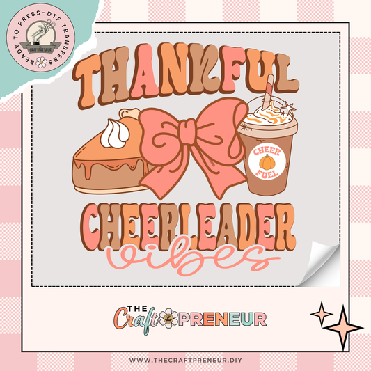 Thankful Cheerleader Vibes Transfer