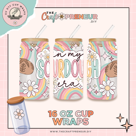 Sourdough Era UV DTF Cup Wrap