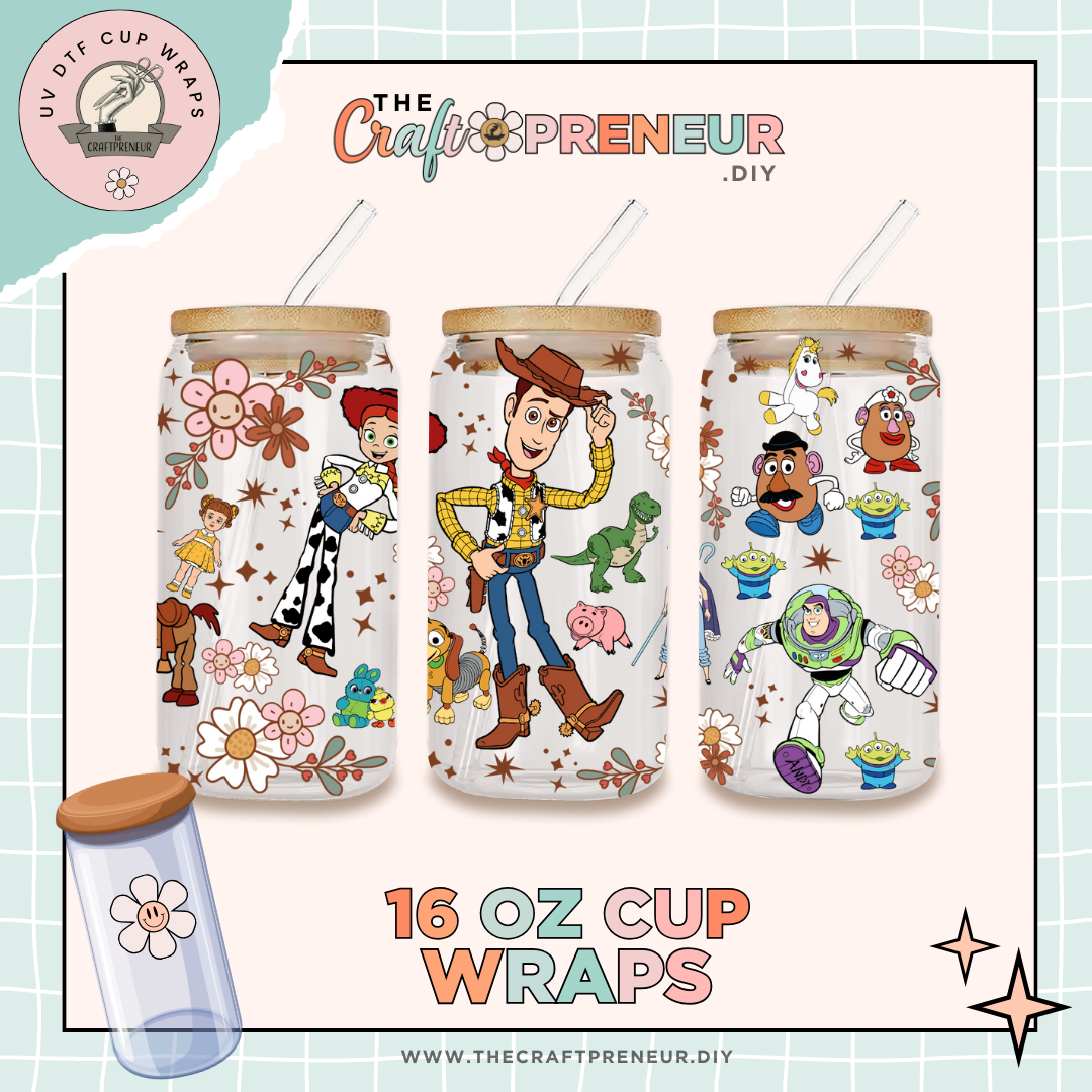 ToyStory UV DTF Cup Wrap