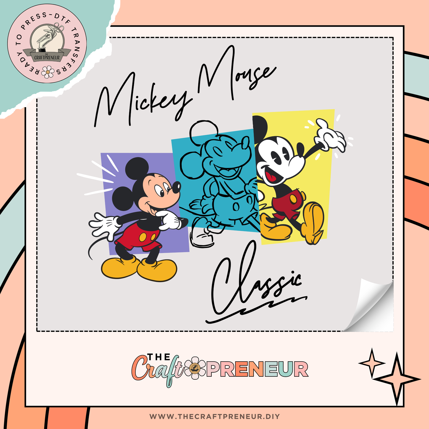 Mickey Mouse Classic Transfer