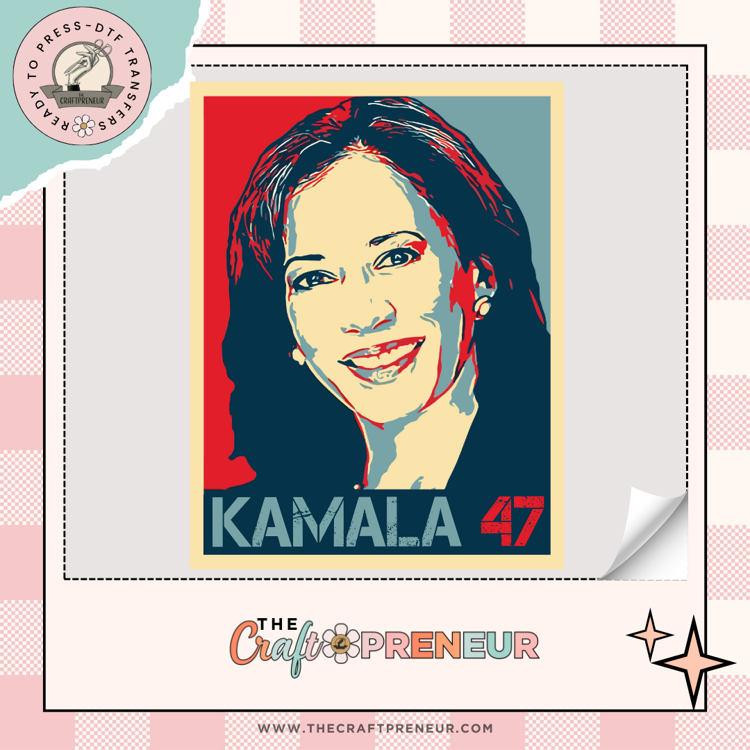 Kamala Pop Art Transfer