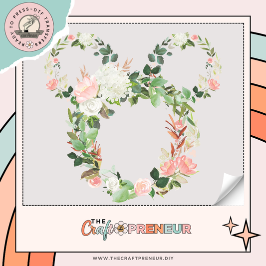 Minimalistic Floral Mouse Transfer
